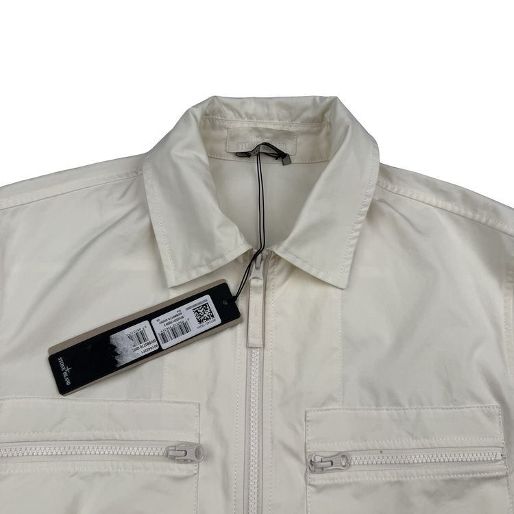 Stone Island 2024 Ivory O-Ventile Ghost Piece Overshirt - Small image 7