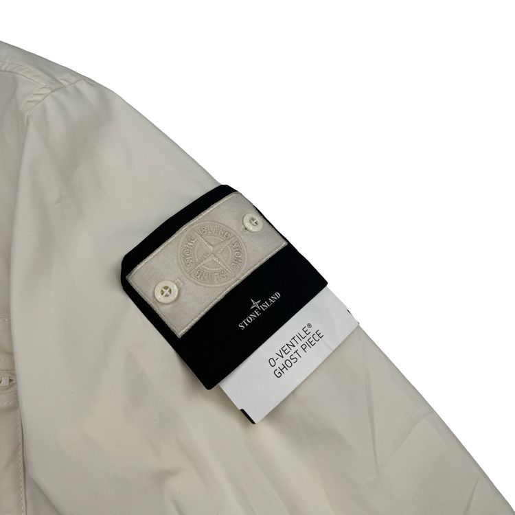 Stone Island 2024 Ivory O-Ventile Ghost Piece Overshirt - Small image 4