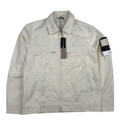 Stone Island 2024 Ivory O-Ventile Ghost Piece Overshirt - Small