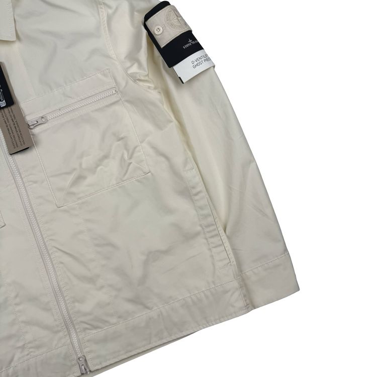 Stone Island 2024 Ivory O-Ventile Ghost Piece Overshirt - Small image 6