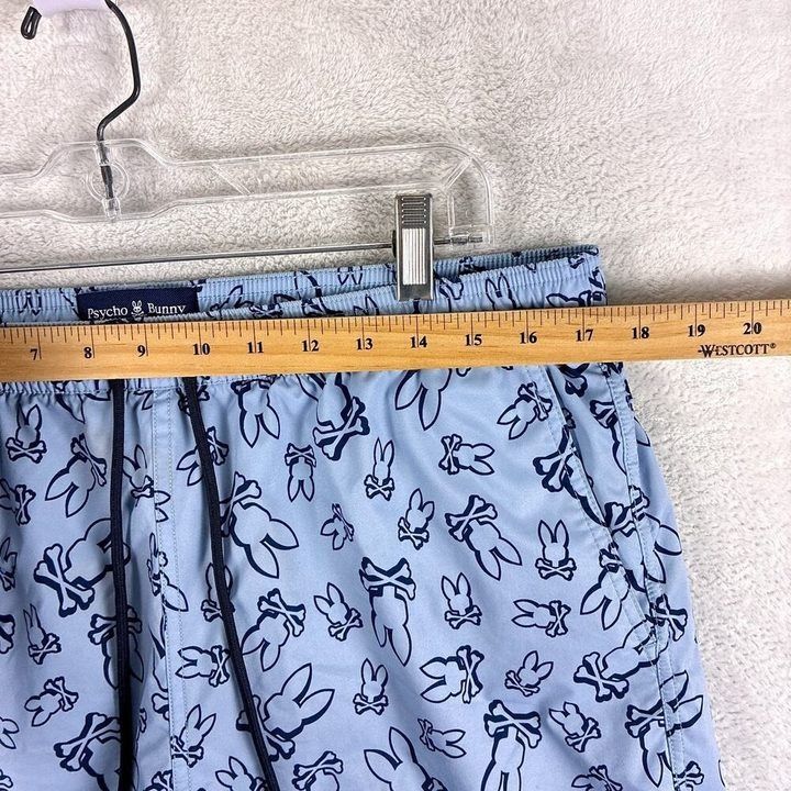 Immagine di Psycho Bunny Blue Shorts With Bunny Print 2