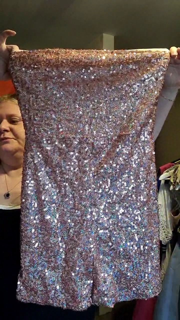 Martine Rose Sparkly rose gold, iridescent sequin, Playsuit, size 10/medium,  new without tags product image
