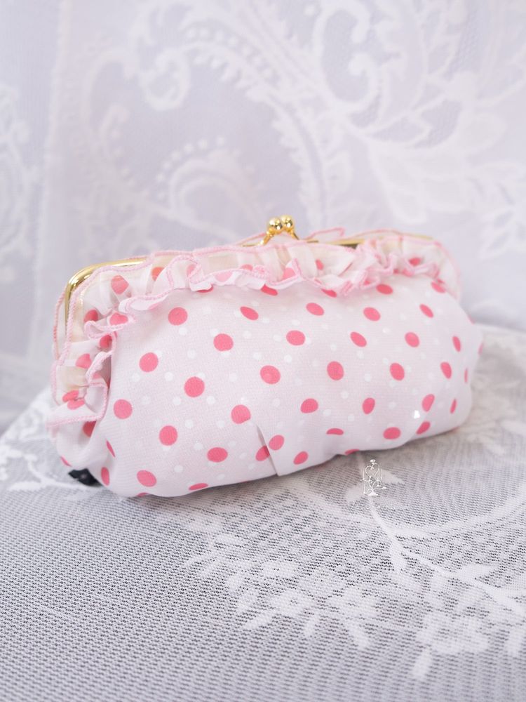 SWIMMER POLKA DOT FRILL PURSE image 2