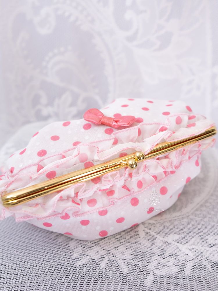 SWIMMER POLKA DOT FRILL PURSE image 5