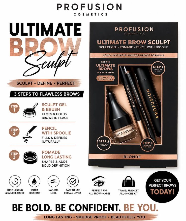Profusion Cosmetics Ultimate Brow Sculpt 2