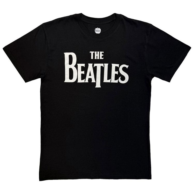 The Beatles Drop T Band Logo Mono T Shirt image 1