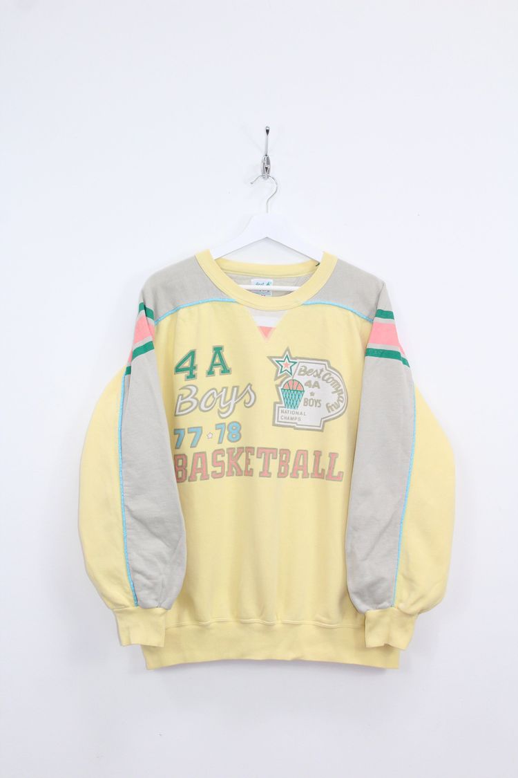 Best Company BEST COMPANY 80'S VINTAGE BASKETBALL SCENE SWEATSHIRT XXL product image