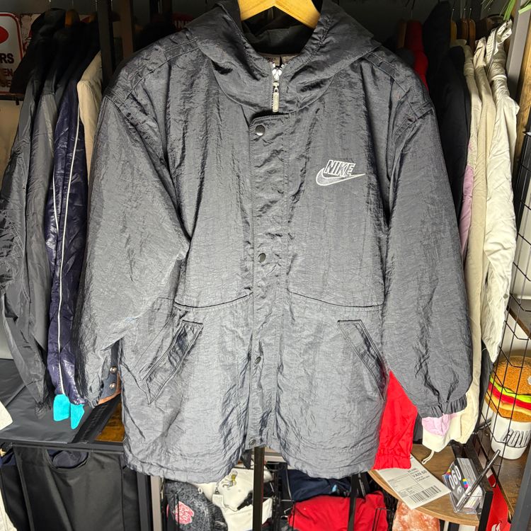 Nike Black Hooded Jacket imagen 2