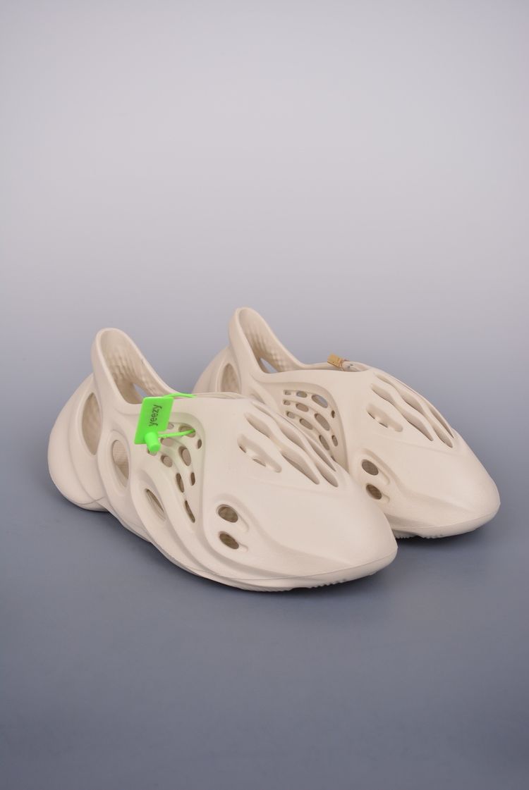 Beige Slip-On Shoes With Cut-Out Design image 6