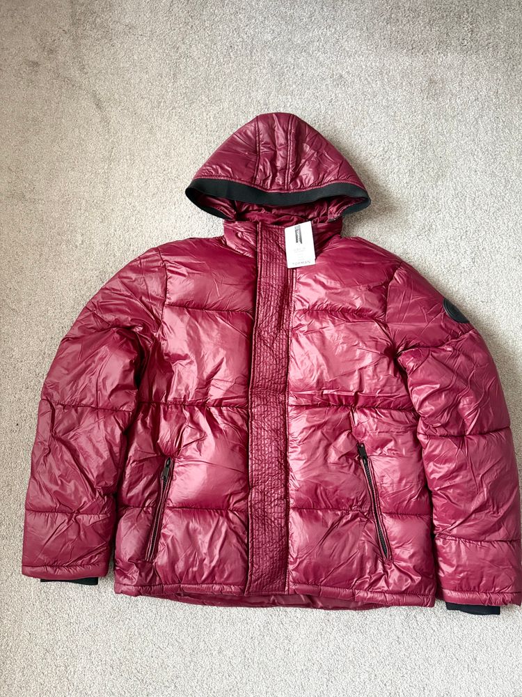 Topman Red Puffer Jacket image 1