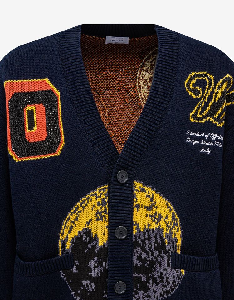 Off-White Blue Moon Phase Varsity Cardigan 9