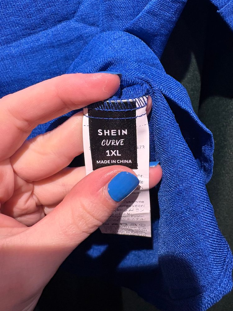 Shein Curve Blue Top 2