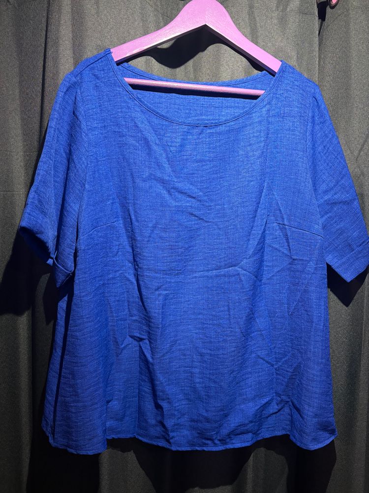 Shein Curve Blue Top