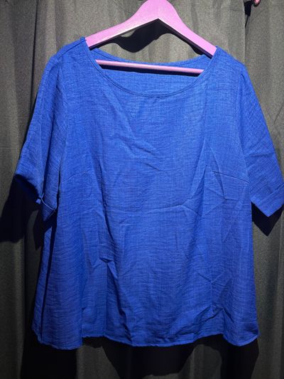 Shein Curve Blue Top