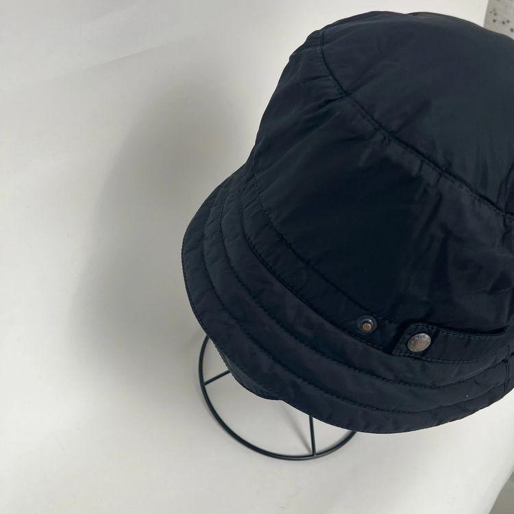 Prada Sport 00’s Black Nylon Bucket Trapper Hat - M imagen 3