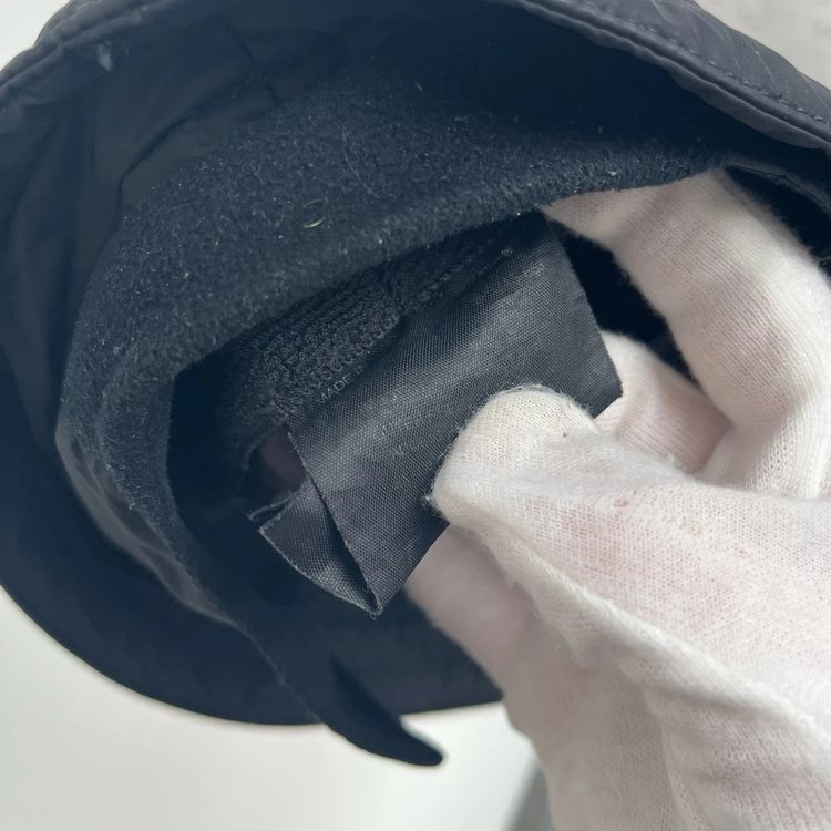 Prada Sport 00’s Black Nylon Bucket Trapper Hat - M imagen 7