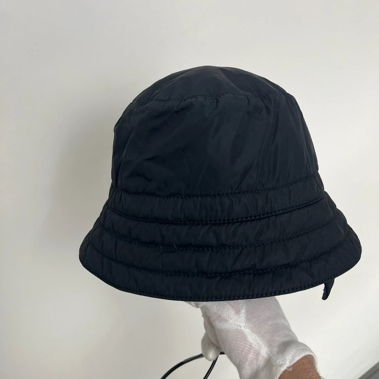 Prada Sport 00’s Black Nylon Bucket Trapper Hat - M imagen 4