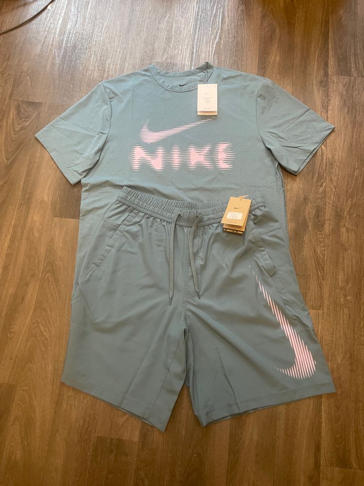 Nike T-Shirt And Shorts Set Blue