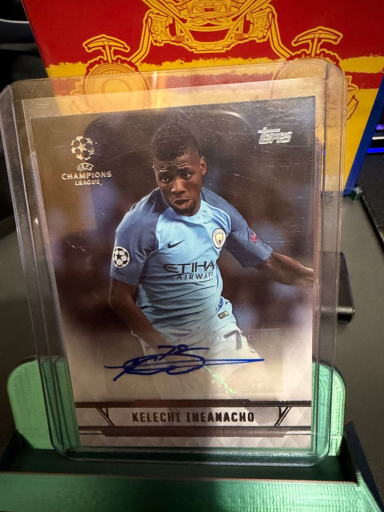 Kelechi Iheanacho Uefa Champions League Autograph Card