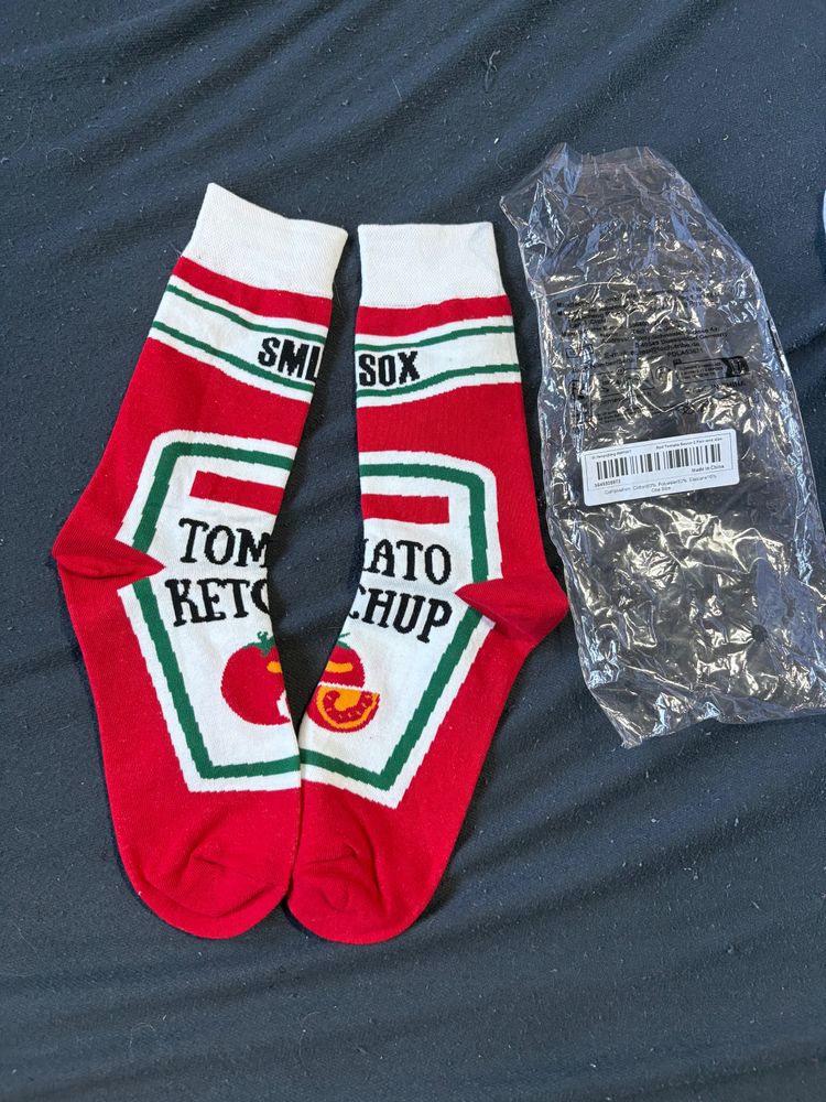 Other Red Socks With Tomato Ketchup Design product image