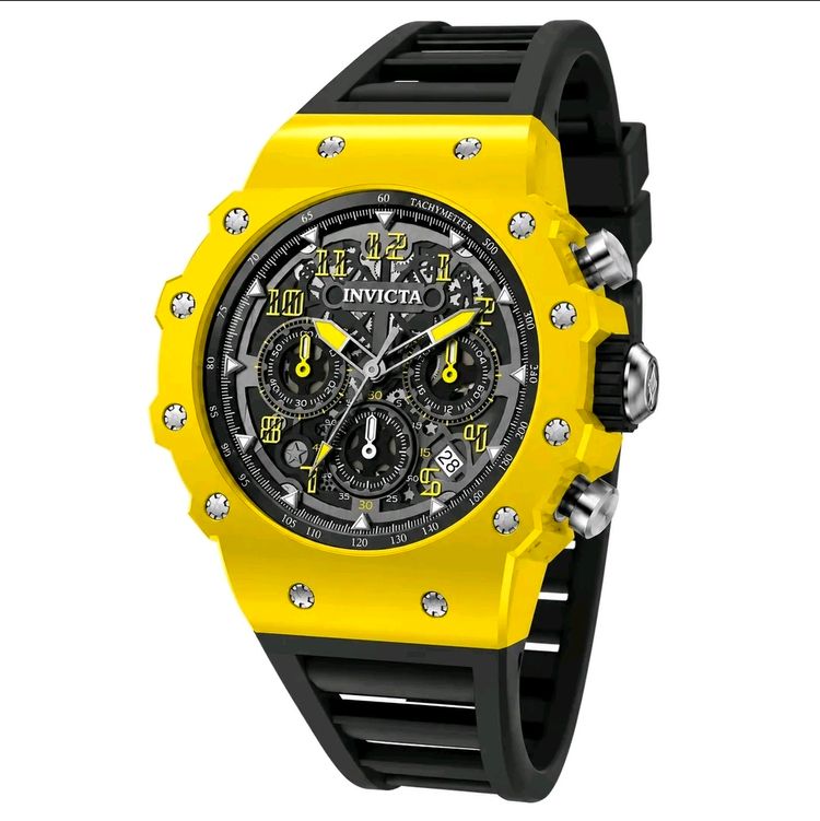 Invicta Racing Vaulthan Yellow And Black 44mm Mens Watch - Model 69667 obraz 1