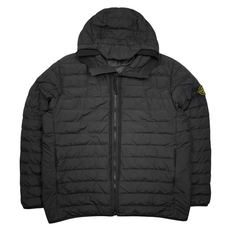 A/W 21 Stone Island O-Cotton / R-Nylon Tela Down Puffer Jacket - Black