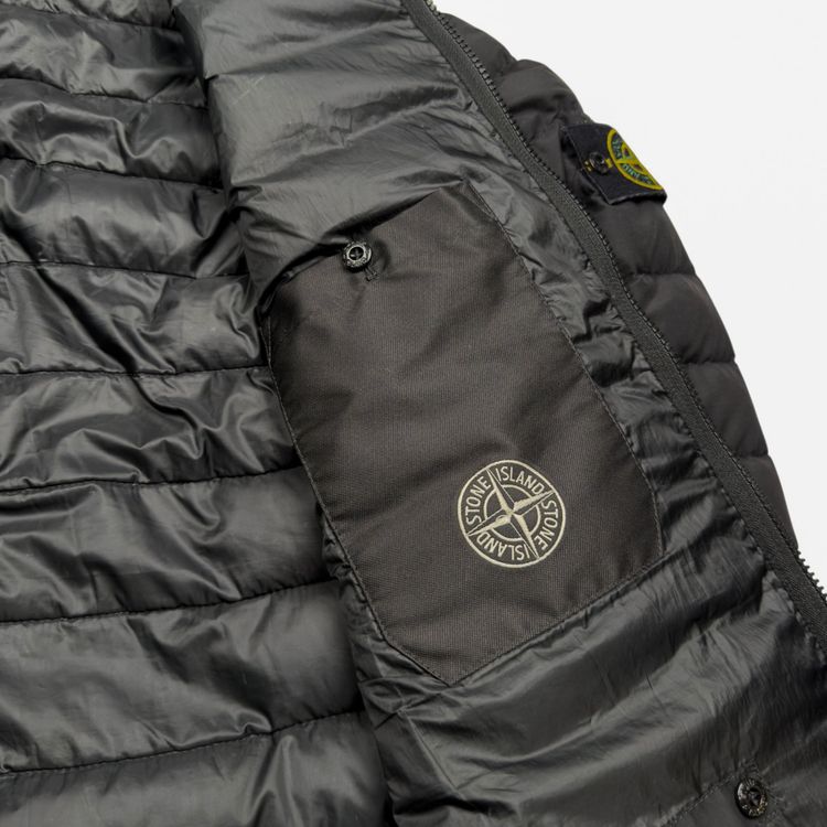 A/W 21 Stone Island O-Cotton / R-Nylon Tela Down Puffer Jacket - Black imagen 2