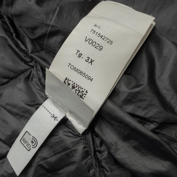 A/W 21 Stone Island O-Cotton / R-Nylon Tela Down Puffer Jacket - Black imagen 4