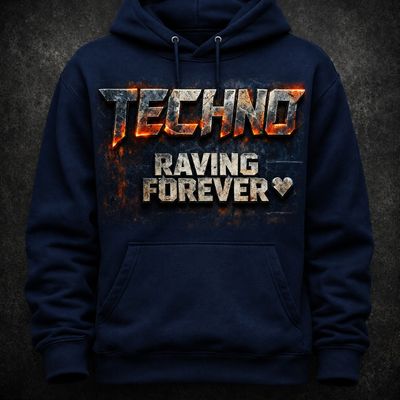 Techno Raving Forever Hoodie