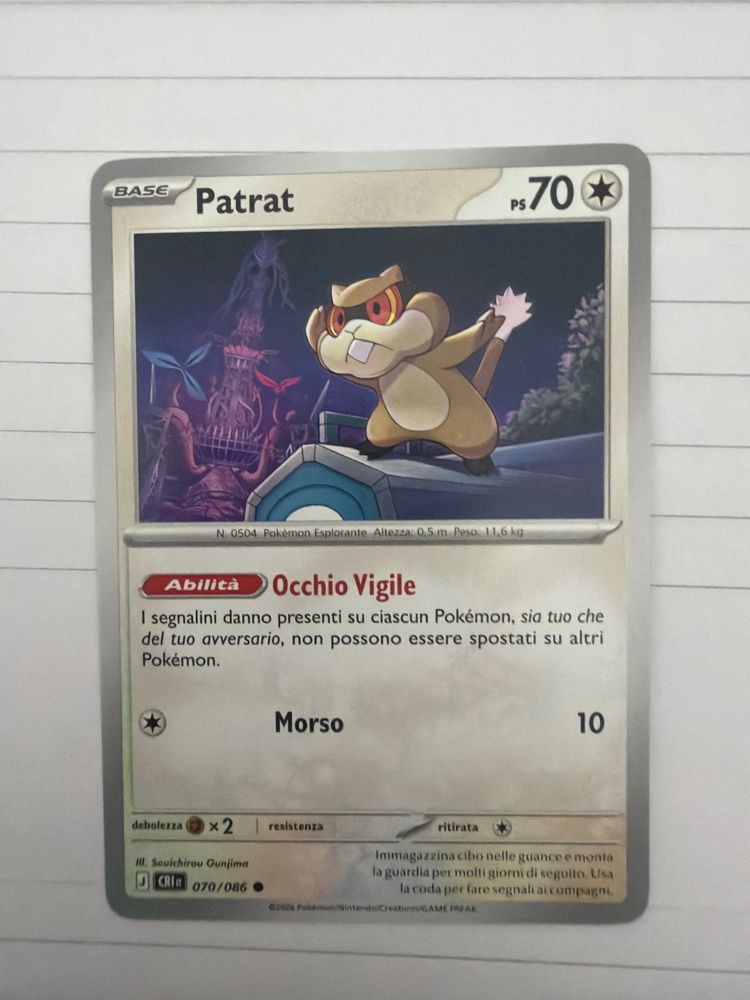 Patrat Pokémon Card imagen 1