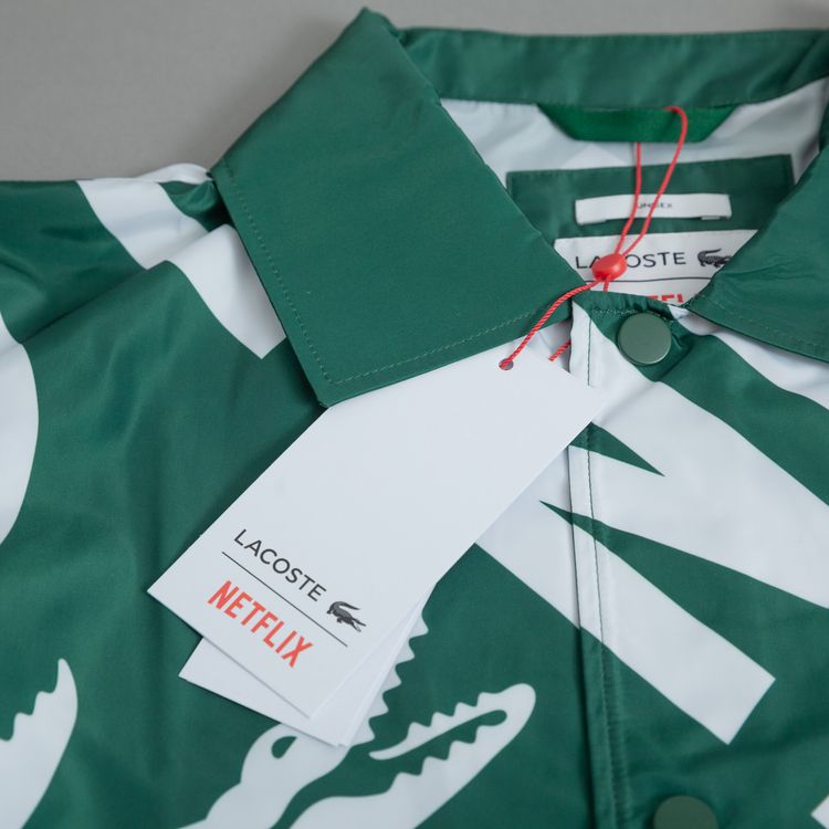 Lacoste x Netflix Printed Polo Jacket Showerproof Large image 2