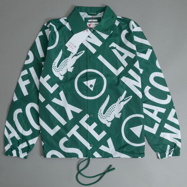 Lacoste x Netflix Printed Polo Jacket Showerproof Large image 1