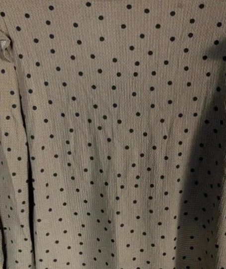 Primark Khaki Olive Green Polka Dot Ruffle Sleeve Tunic Mini Dress XL UK 18 20 obraz 9