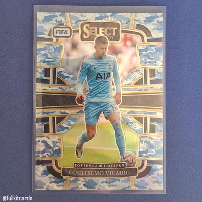 Guglielmo Vicario Panini Select FIFA Soccer 2023-24 Terrace /99 Tottenham Football Card Mint 1