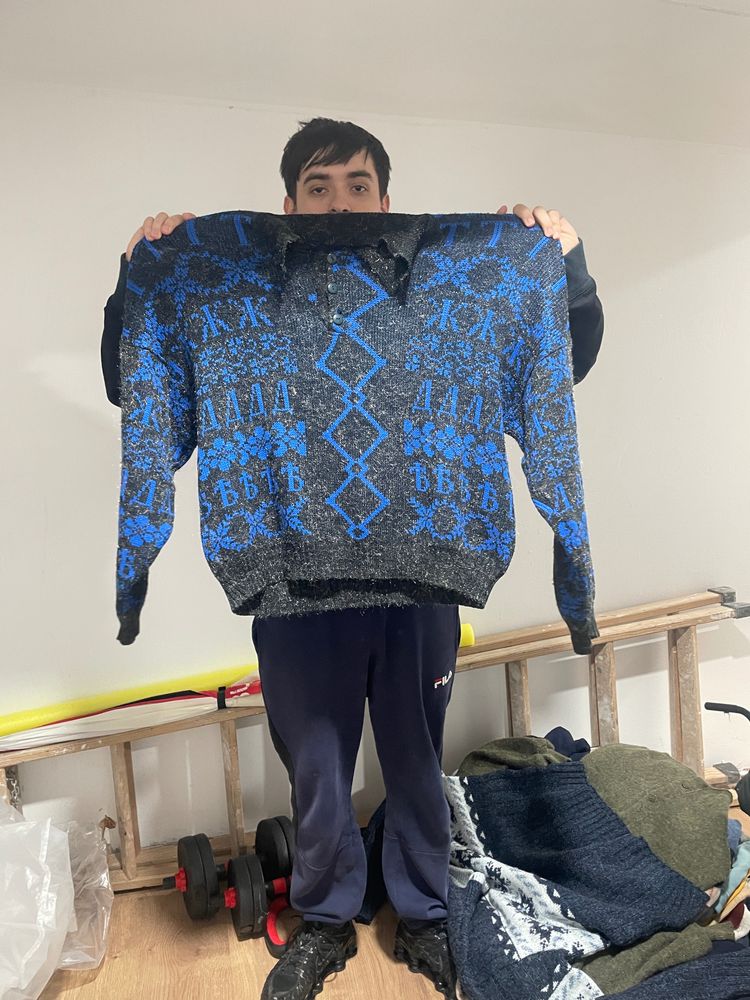 Other Blue And Black Patterned Sweater product image