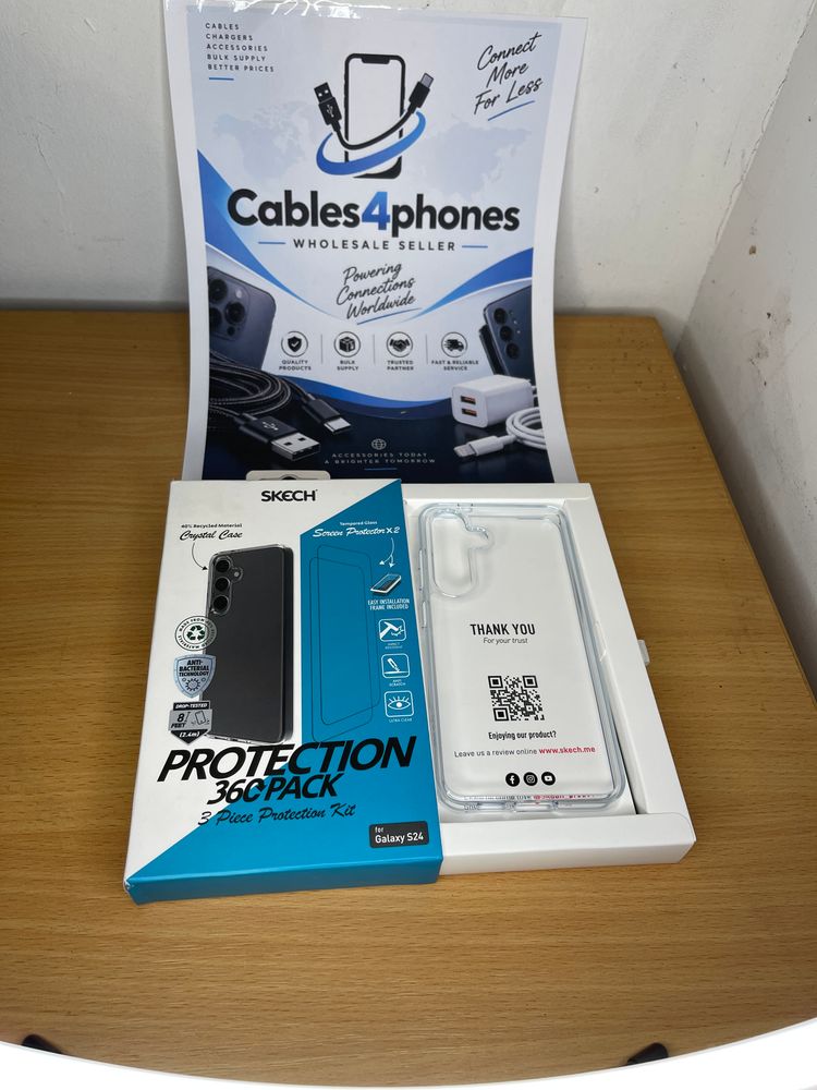 Skech Phone Protection Kit For Galaxy S24 screen protector and case 