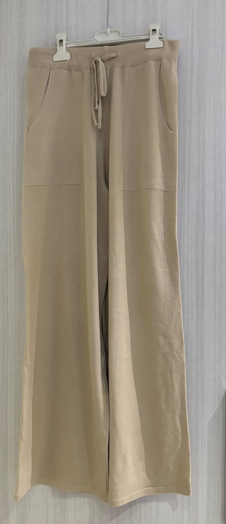 SHEIN beige wide-leg pants product image