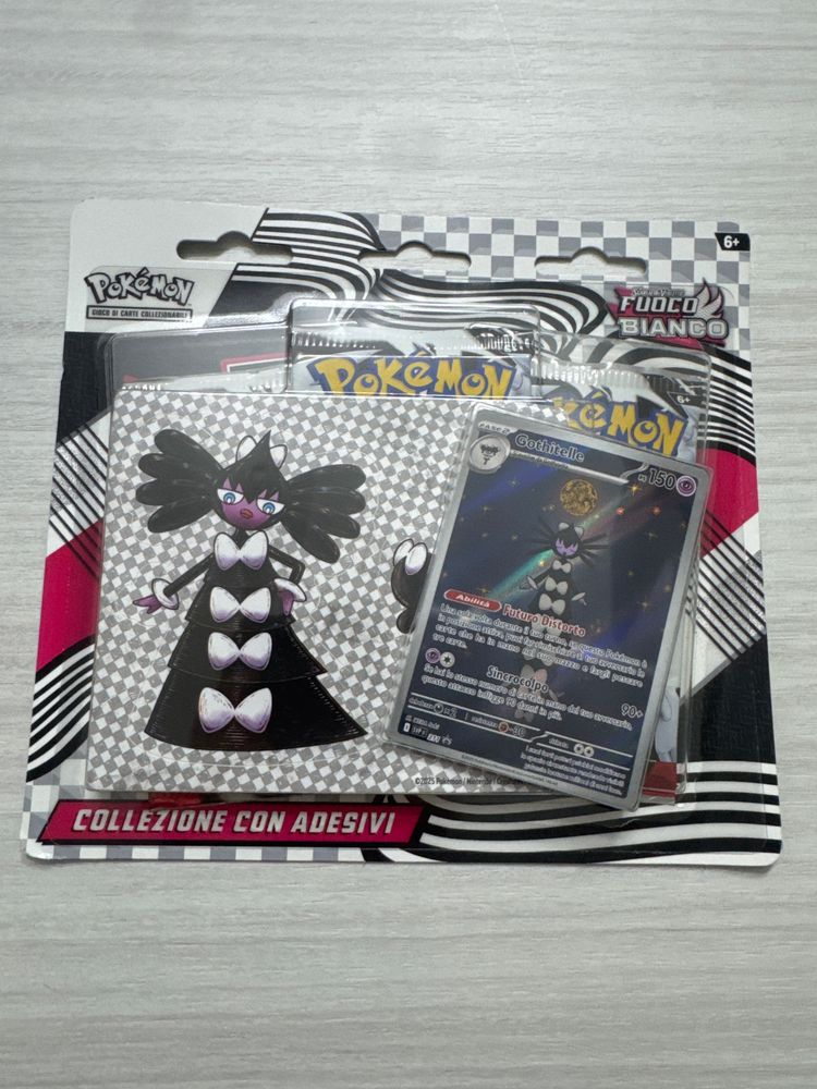 Pokémon Card Set Fuoco bianco blister da tre bustine con promozionale imagen 1