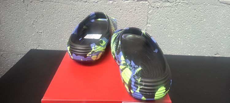 Nike Reactx Rejuven8 Slide SE UK 6 EUR 40 Black Lime Blast Brand New Box No Lid image 4
