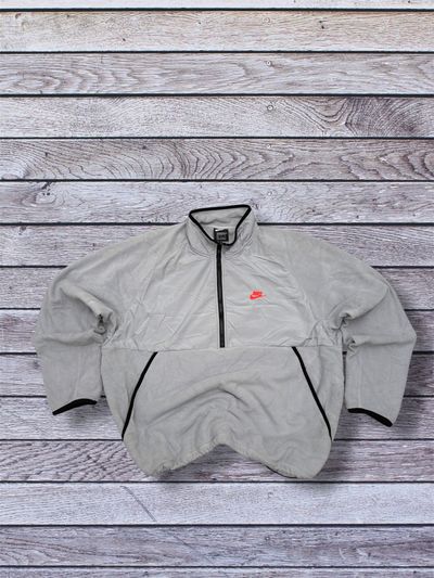 Nike Grey Quarter-Zip Pullover Jacket