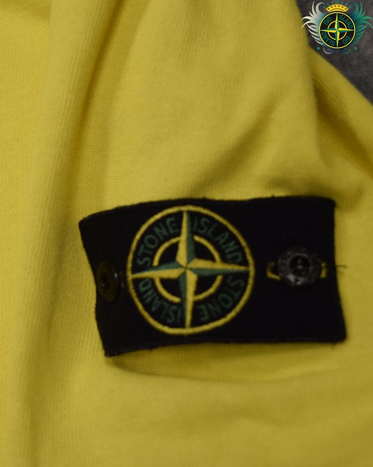 Stone Island 1/4 Zip Pullover Yellow 3