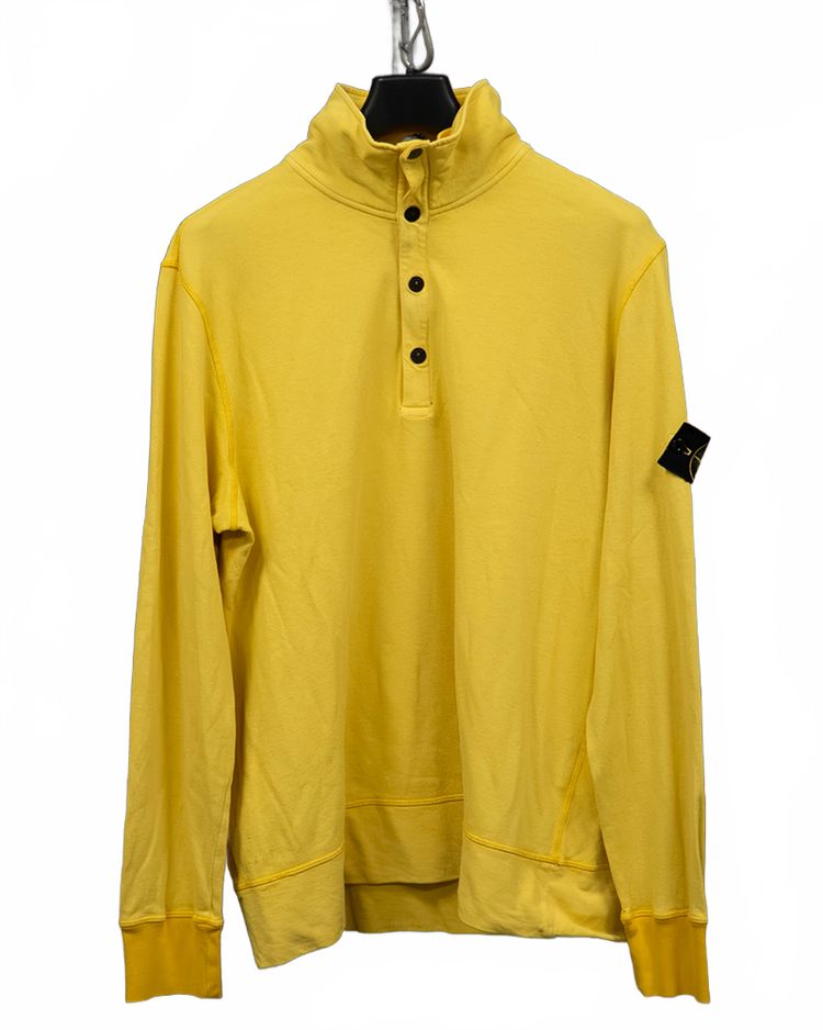 Stone Island 1/4 Zip Pullover Yellow