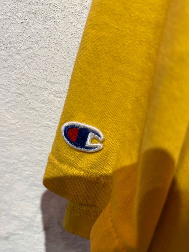 Off-White C/O Champion Yellow Graphic T-Shirt image 4