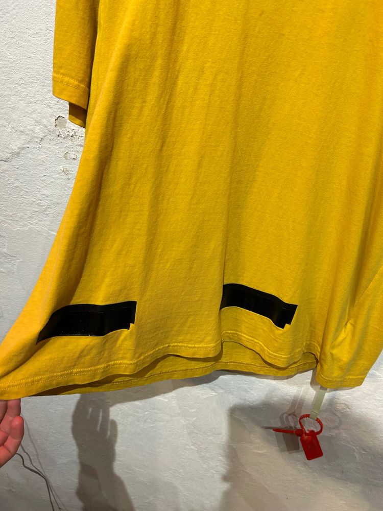 Off-White C/O Champion Yellow Graphic T-Shirt image 9