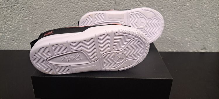 Jordan Flight Court (TD) UK 8.5 EUR 26 Black Pink Gaze White Brand New Full Box image 5