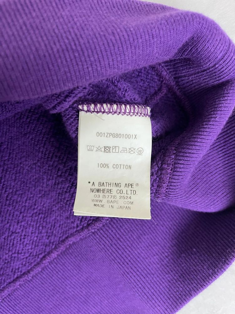 Bape Shark Zip Up Hoodie purple – L image 7
