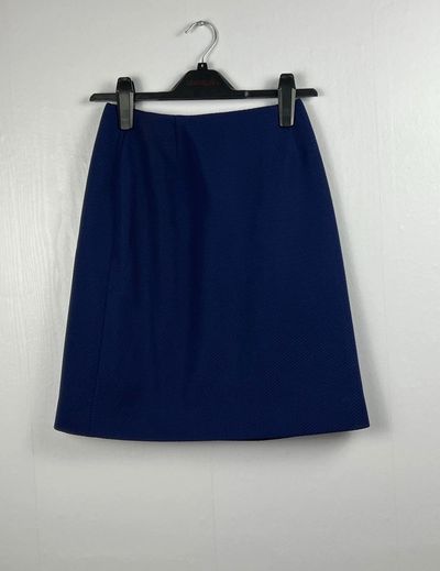 Vintage St Michael Navy Skirt | 1970s Crimplene | Mod Retro | Fits Modern UK 6