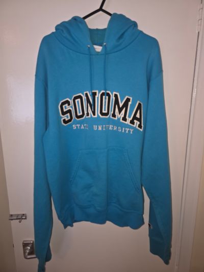 Champio Blue Hoodie With Sonoma State University Text