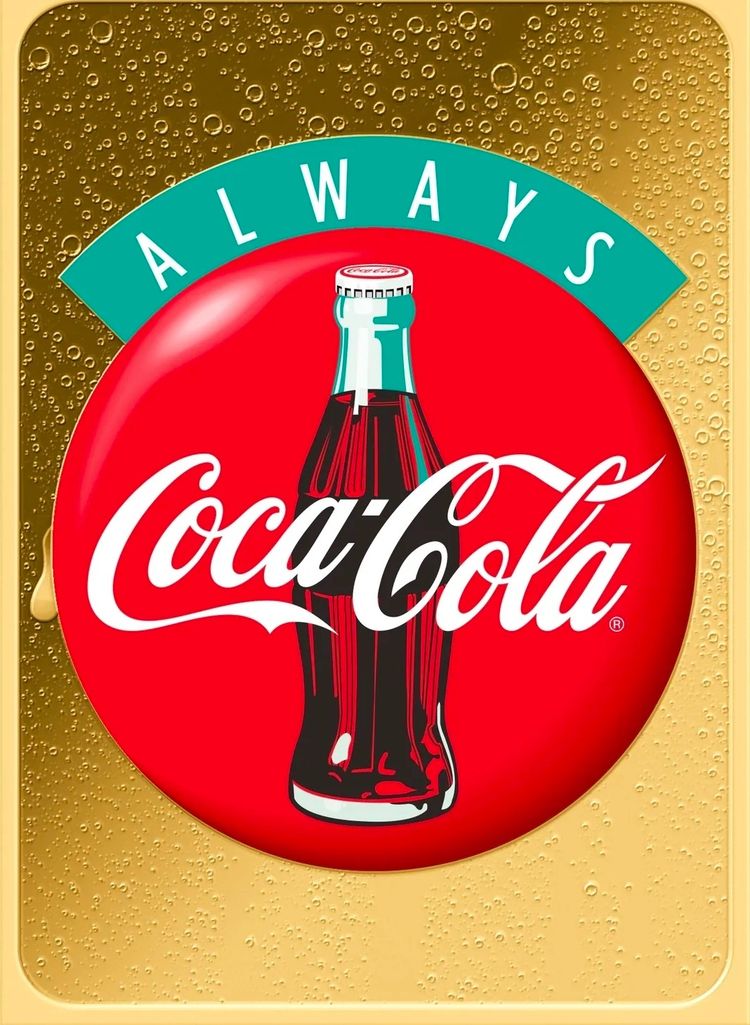 1/500 Gold  'Always' Coca cola bar in case