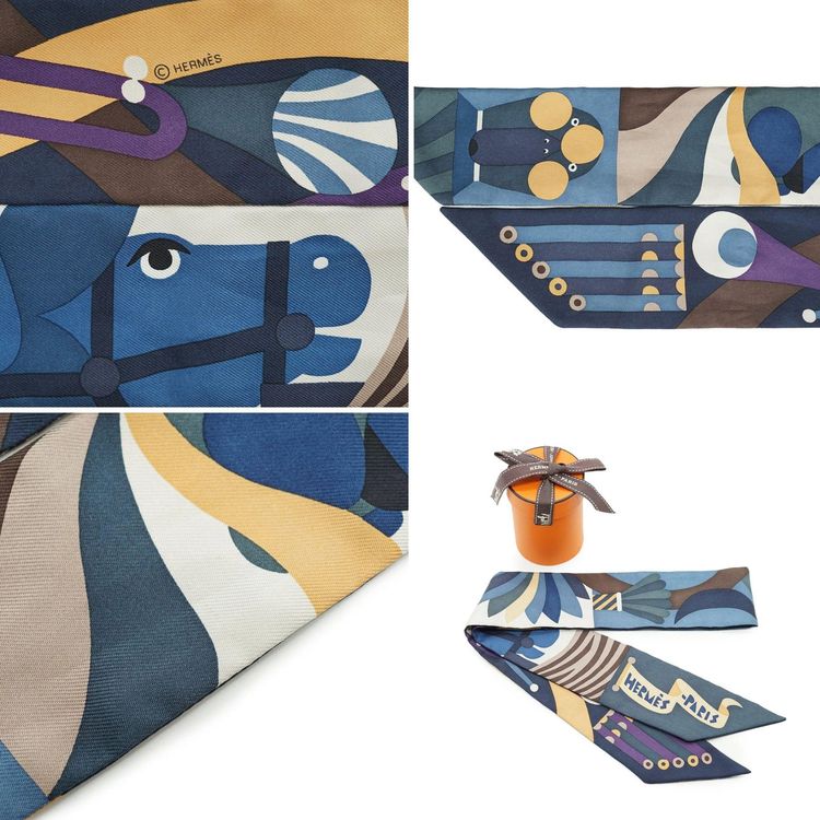 Hermes Silk Scarf Twilly 86 image 3